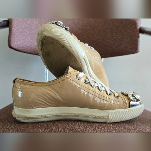 Miu Miu Patent Leather Sneakers - Picture 10 of 14